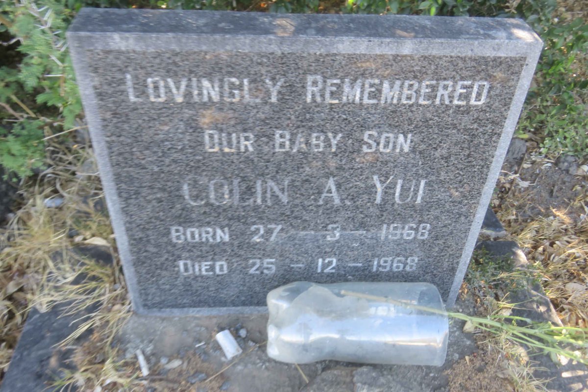 YUI Colin, AH 1968-1968