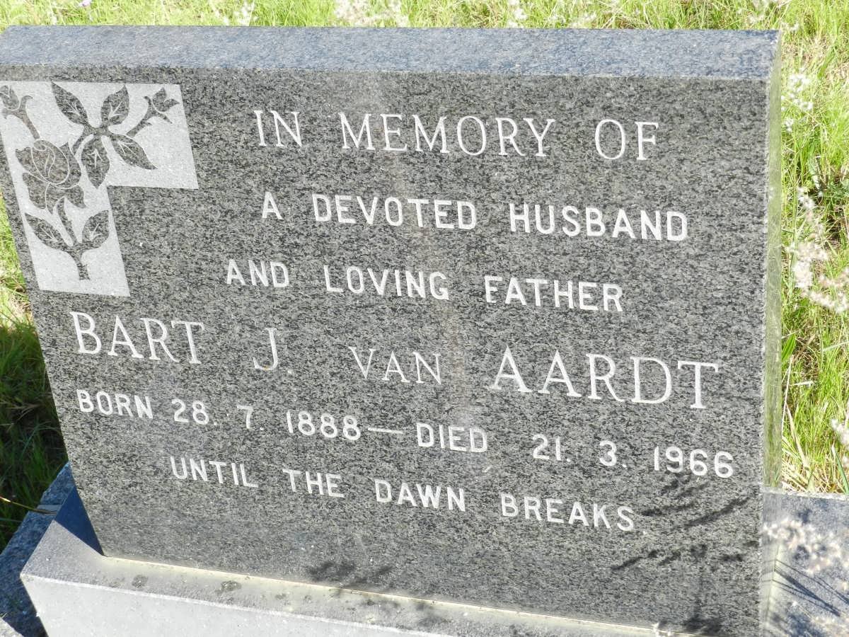 AARDT Bart J., van 1888-1966
