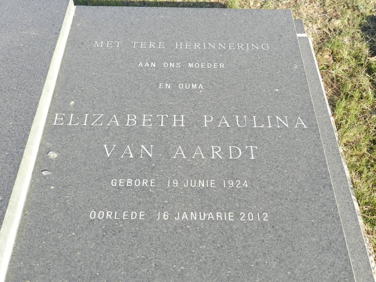 AARDT Elizabeth Paulina, van 1924-2012