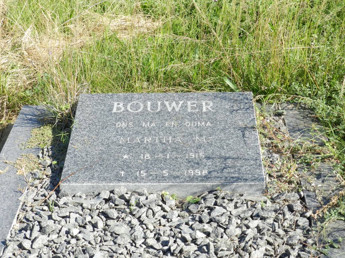 BOUWER Martha M. 1915-1998