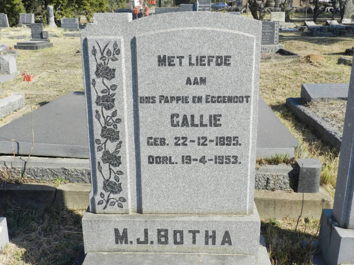 BOTHA M.J. 1895-1953