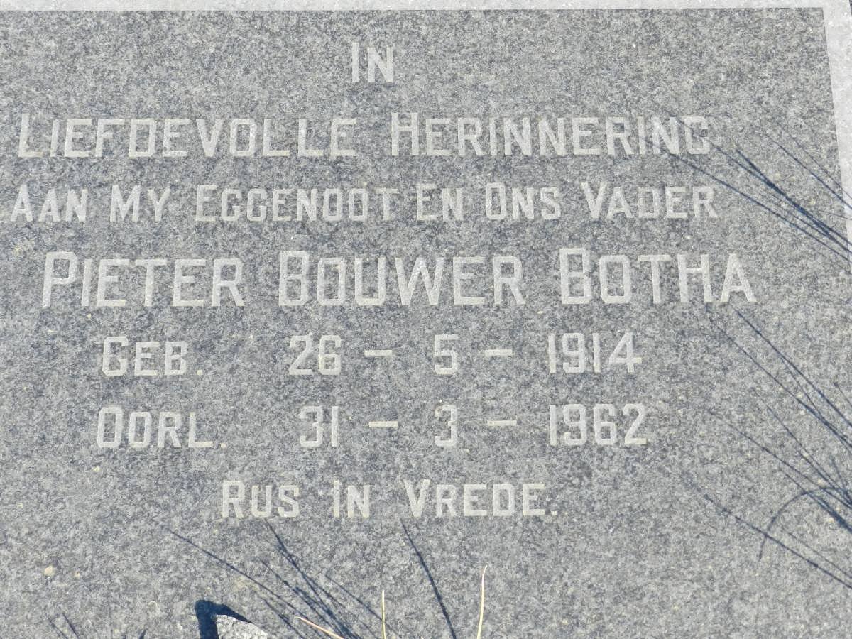 BOTHA Pieter Bouwer 1914-1962