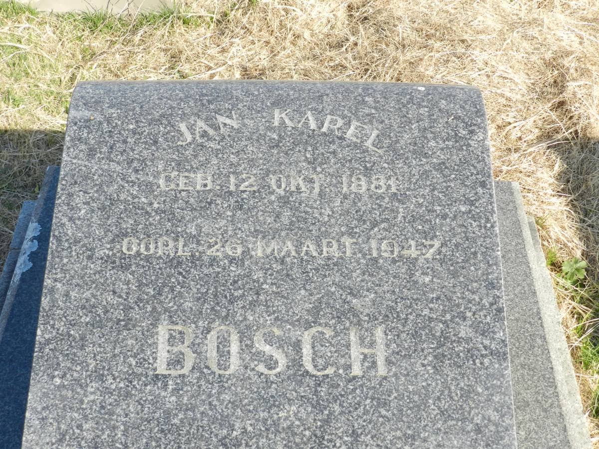 BOSCH Jan Karel 1881-1947