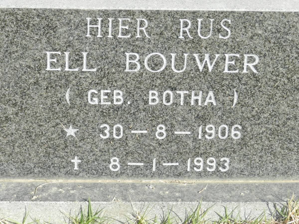 BOUWER Ell nee BOTHA 1906-1993