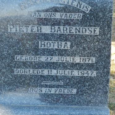 BOTHA Pieter Barendse 1871-1947