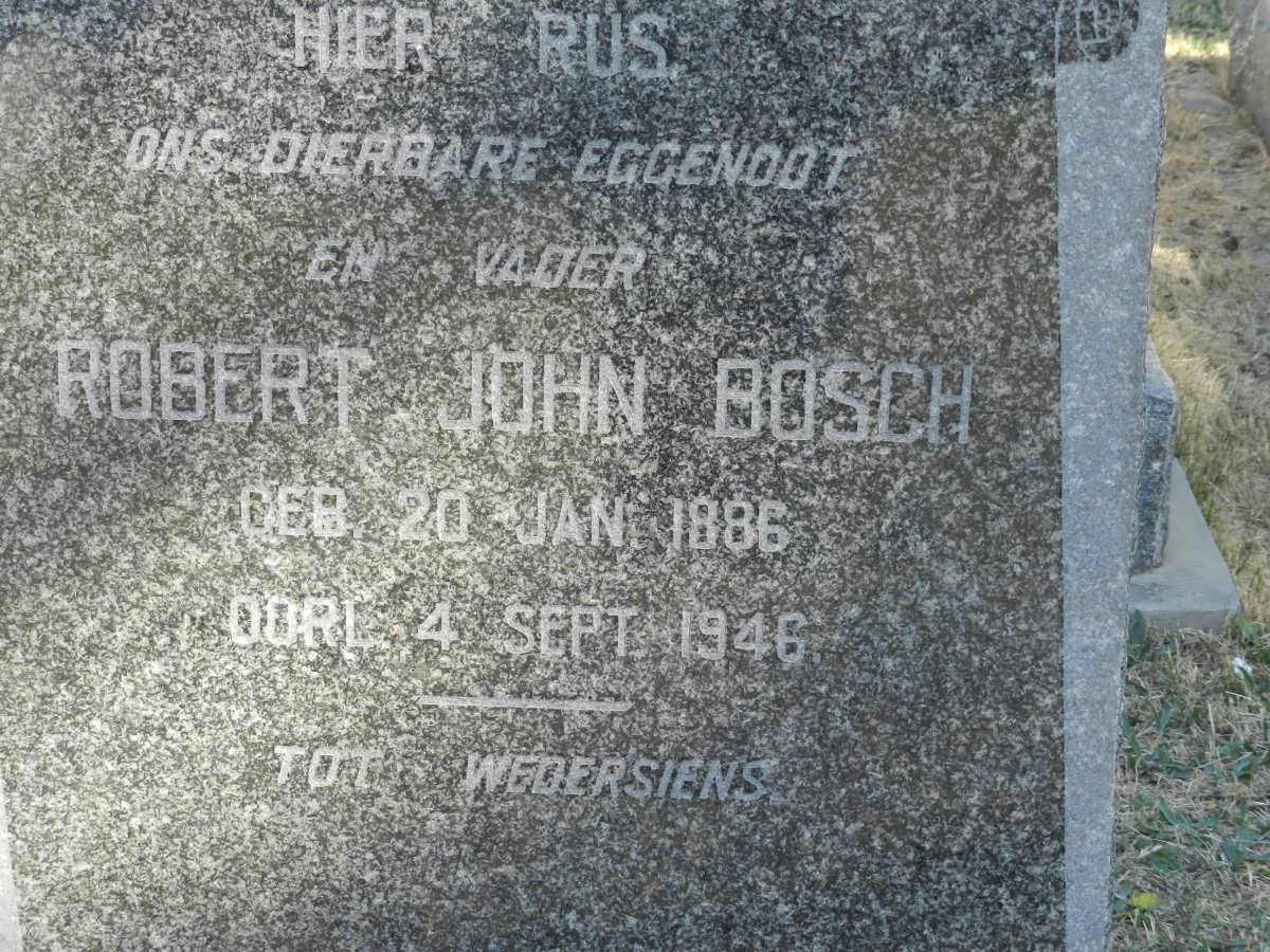 BOSCH Robert John 1886-1946