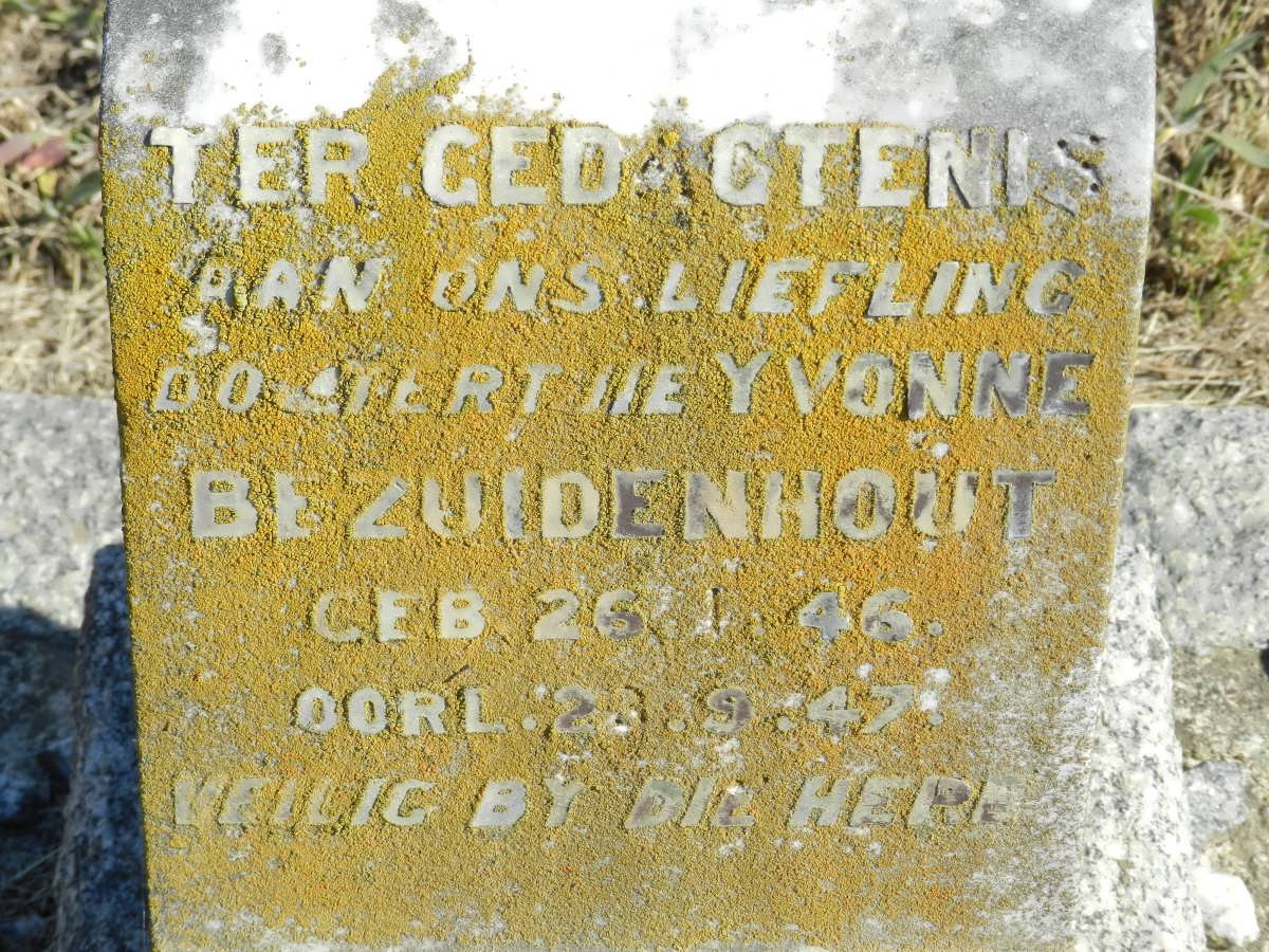 BEZUIDENHOUT Yvonne 1946-1947