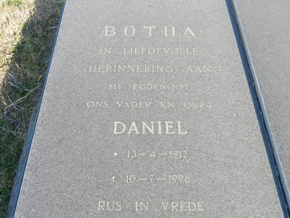 BOTHA Daniel 1912-1996