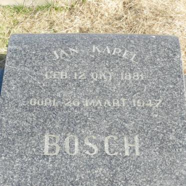 BOSCH Jan Karel 1881-1947