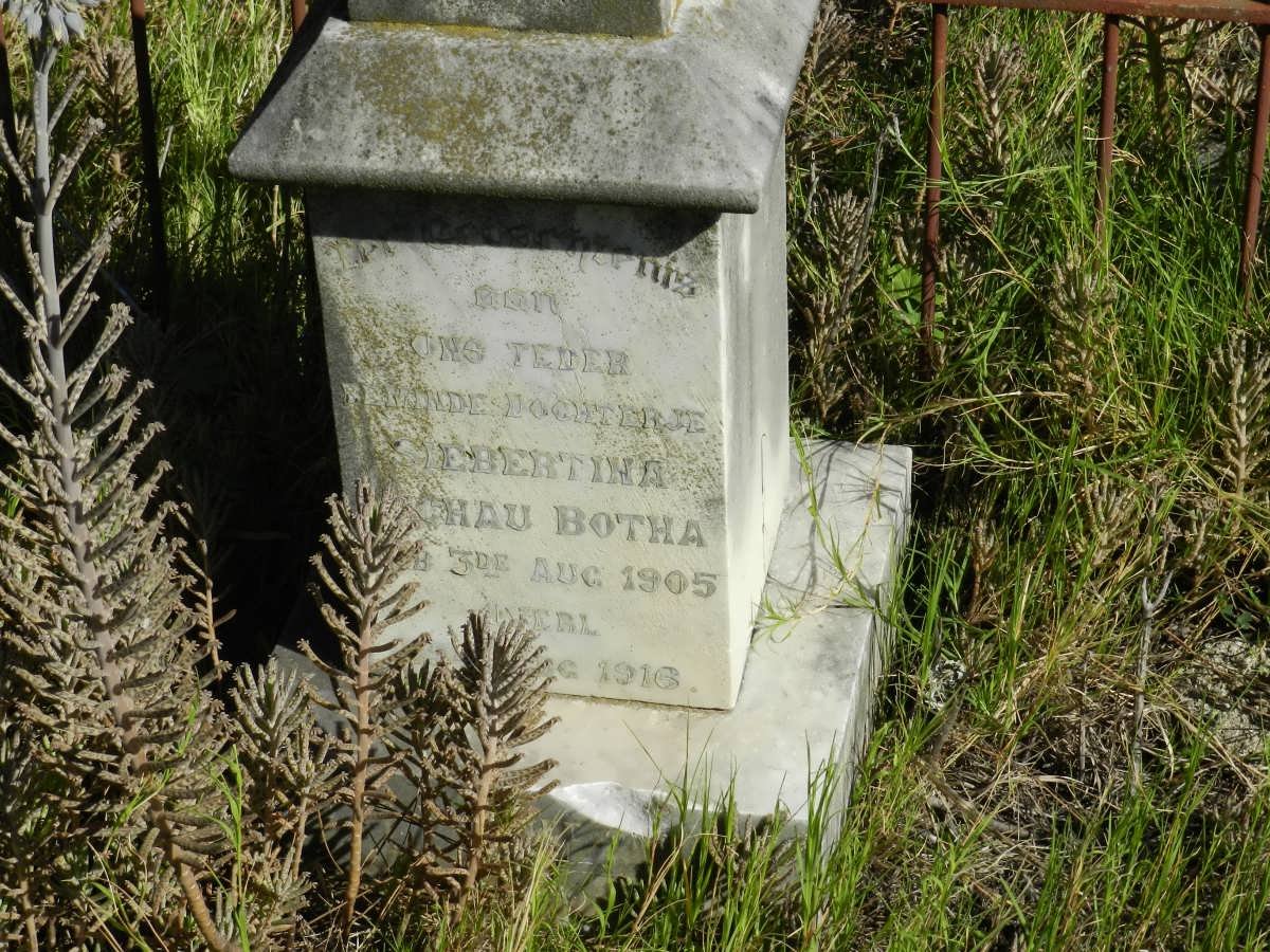BOTHA Siebertina Echau 1905-1916