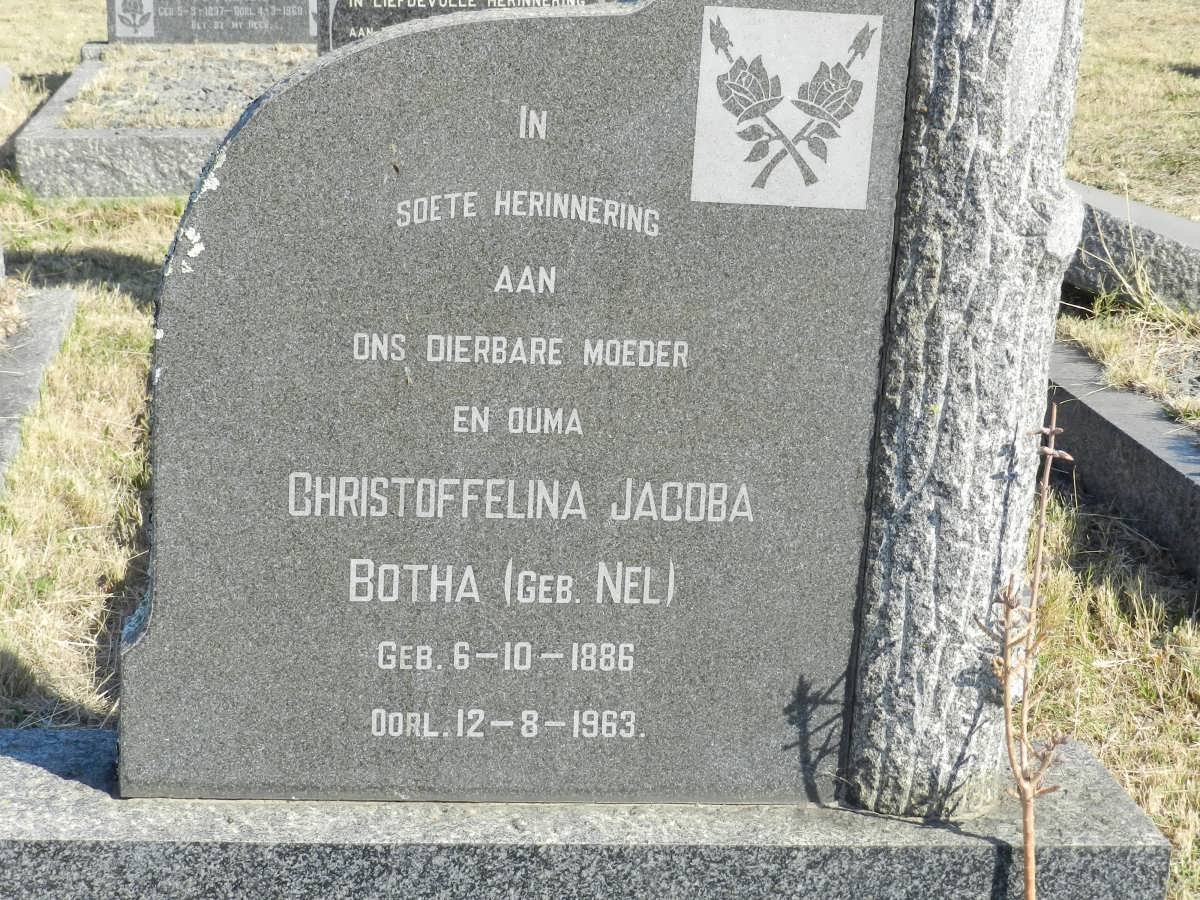 BOTHA Christoffelina Jacoba nee NEL 1886-1963