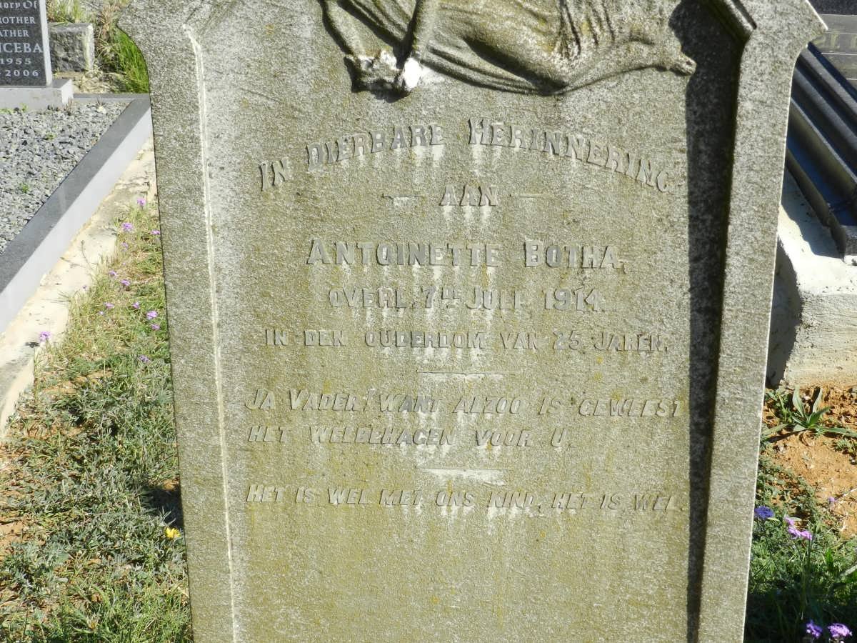 BOTHA Antoinette -1914