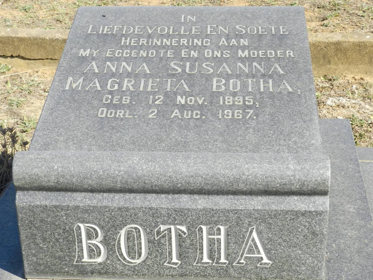 BOTHA Anna Susanna Magrieta 1895-1967
