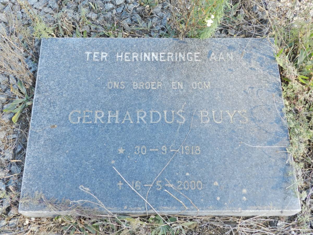 BUYS Gerhardus 1918-2000