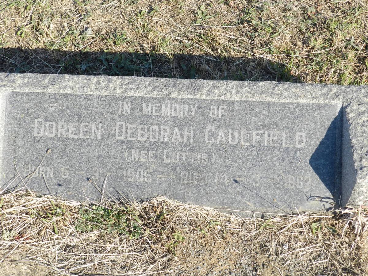 CAULFIELD Doreen Deborah nee CUTTIS 1906-1962