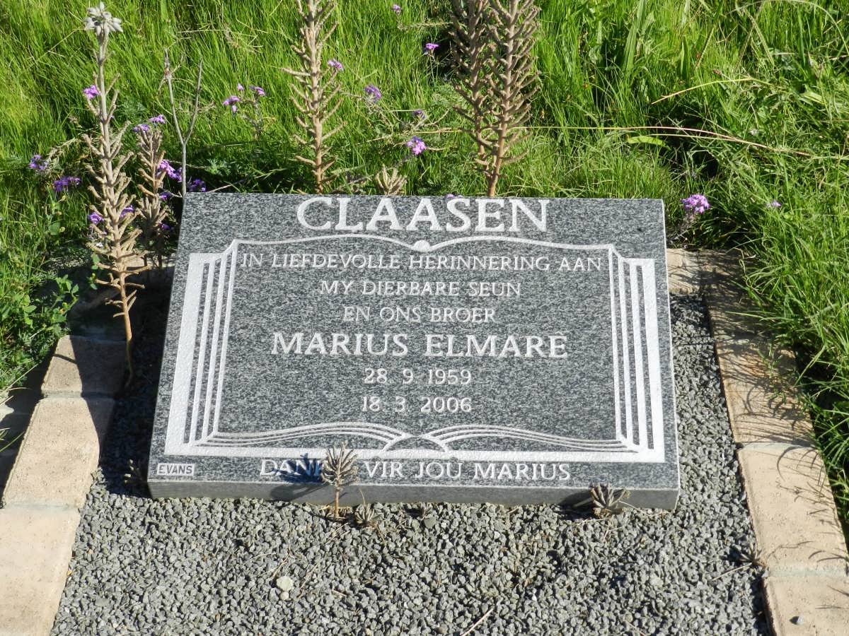 CLAASEN Marius Elmare 1959-2006