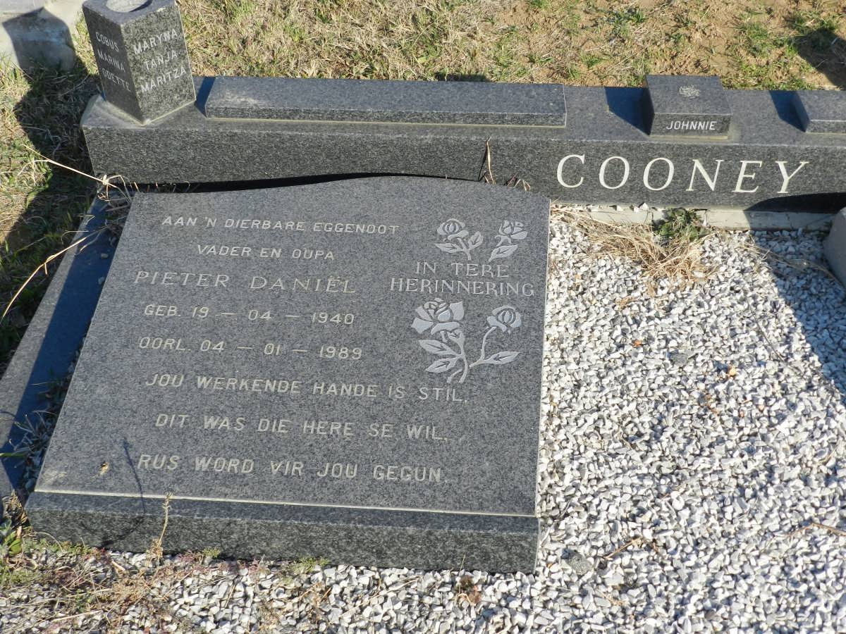 COONEY Pieter Daniel 1940-1989