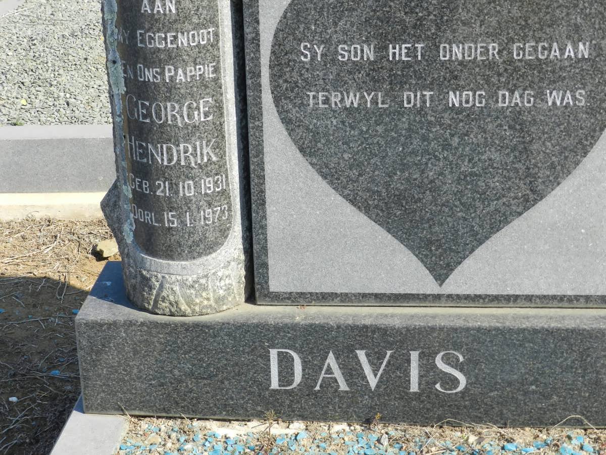DAVIS George Hendrik 1931-1973