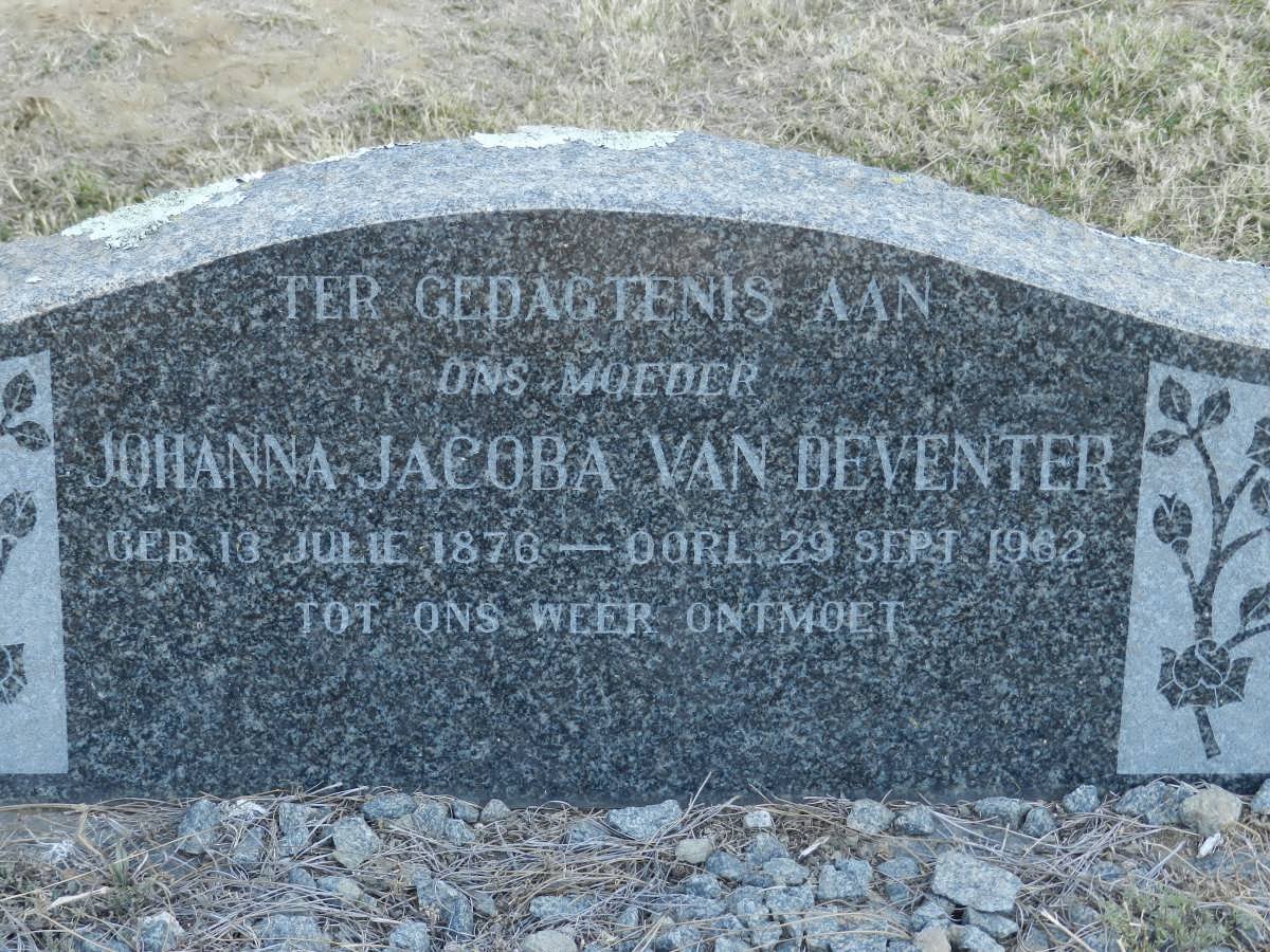 DEVENTER Johanna Jacoba, van 1876-1962