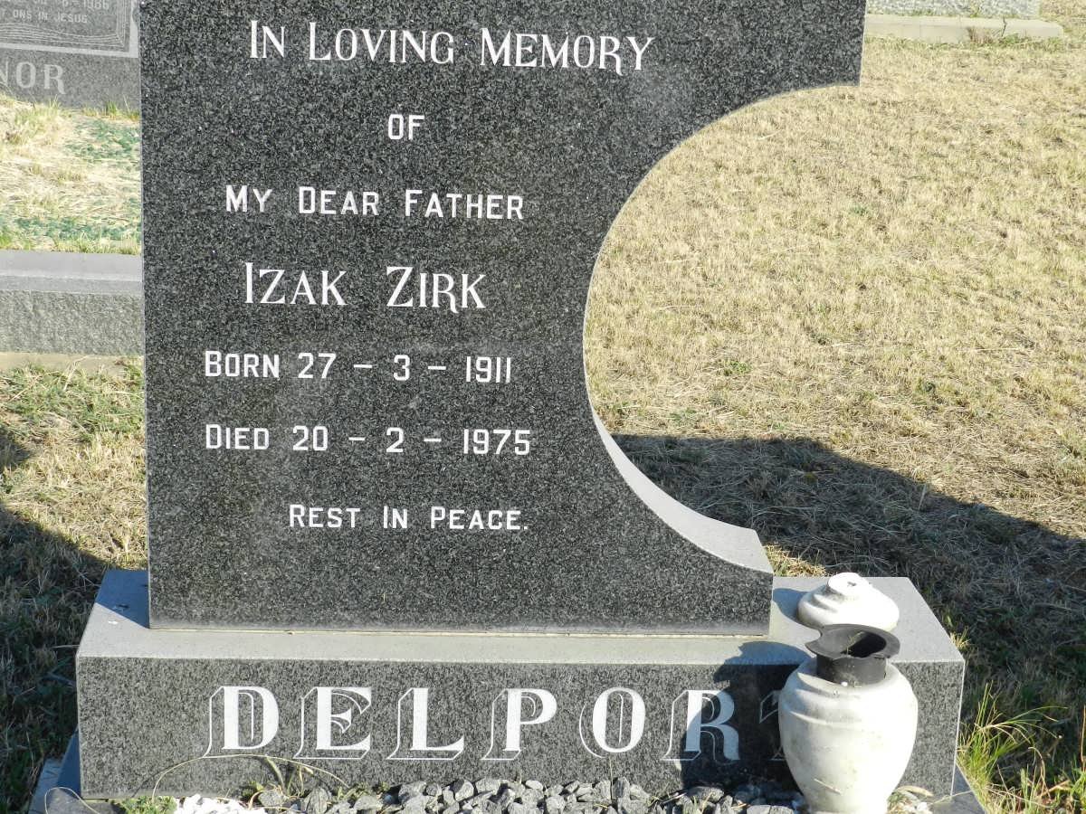 DELPORT Izak Zirk 1911-1975