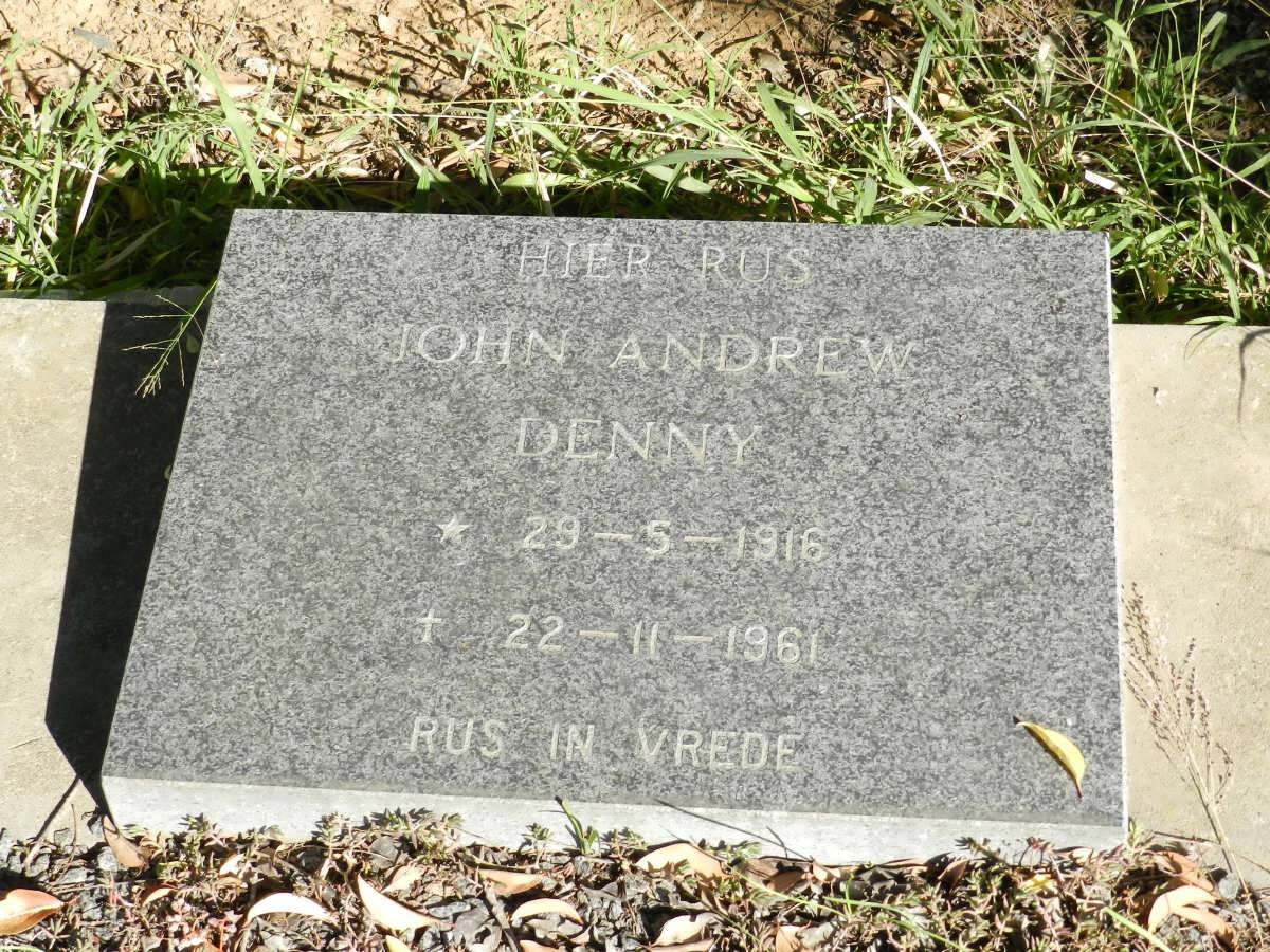 DENNY John Andrew 1916-1961