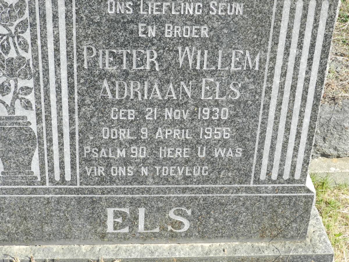 ELS Pieter Willem Adriaan 1930-1956