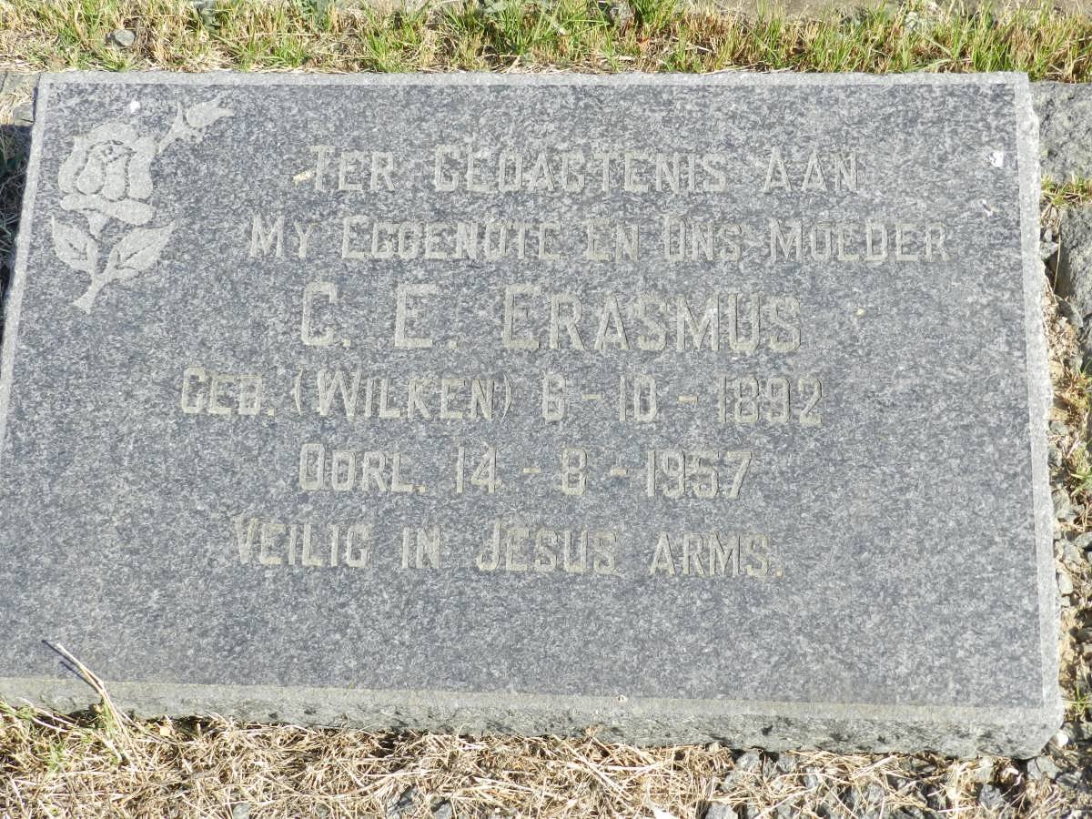 ERASMUS C.E. nee WILKEN 1872-1957