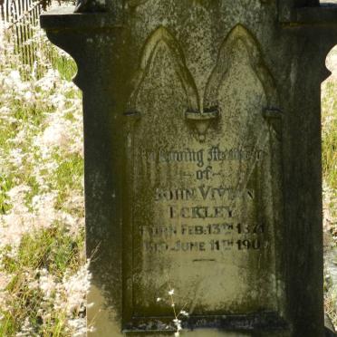 ECKLEY John Vivian 1871-1904