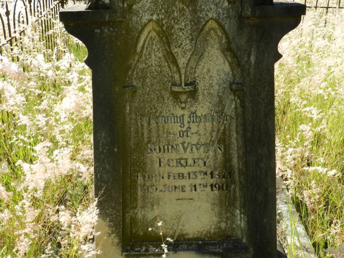 ECKLEY John Vivian 1871-1904