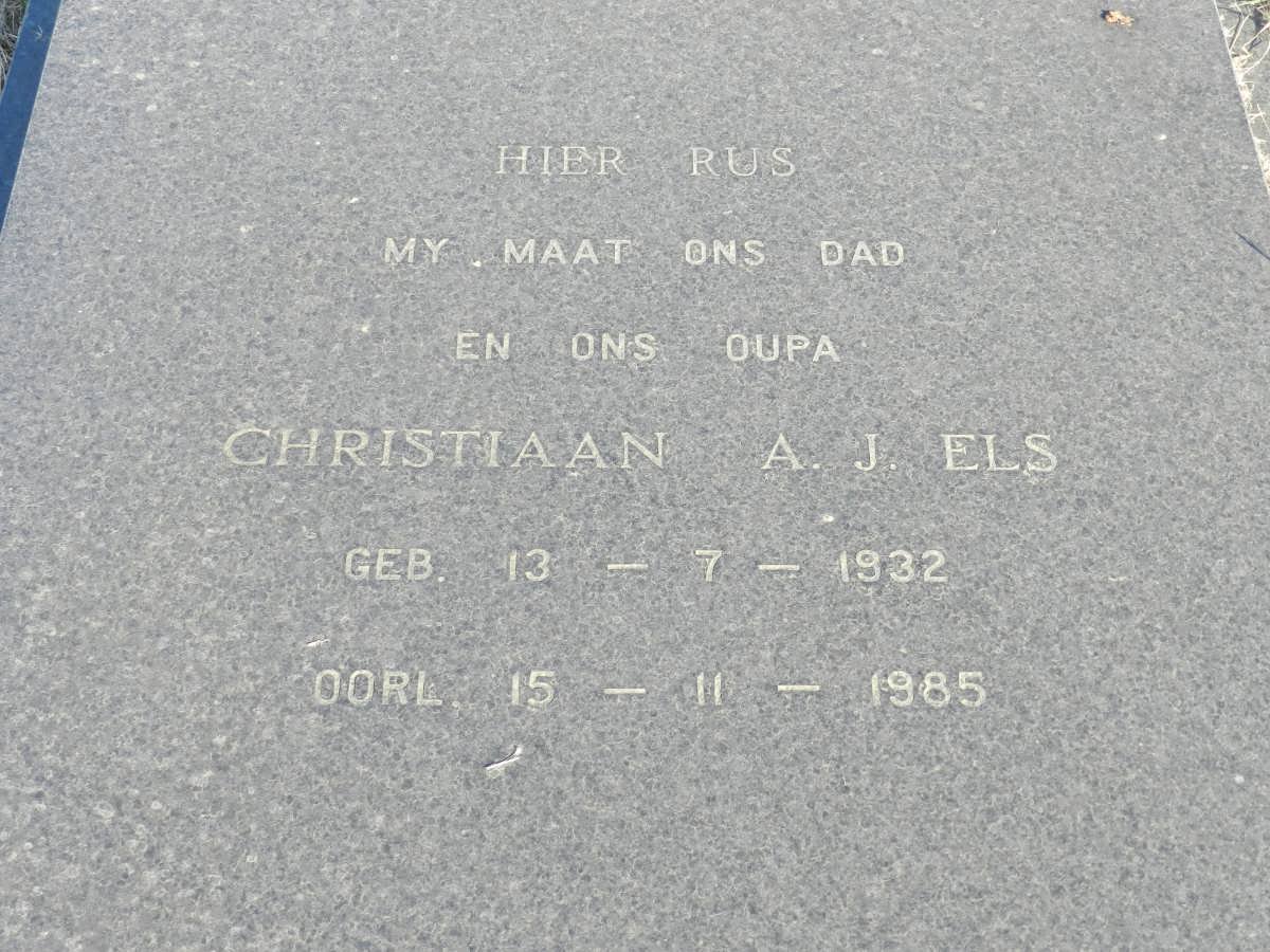 ELS Christiaan A.J. 1932-1985