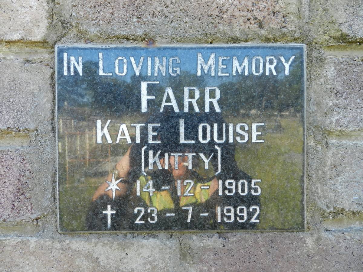 FARR Kate Louise 1905-1992