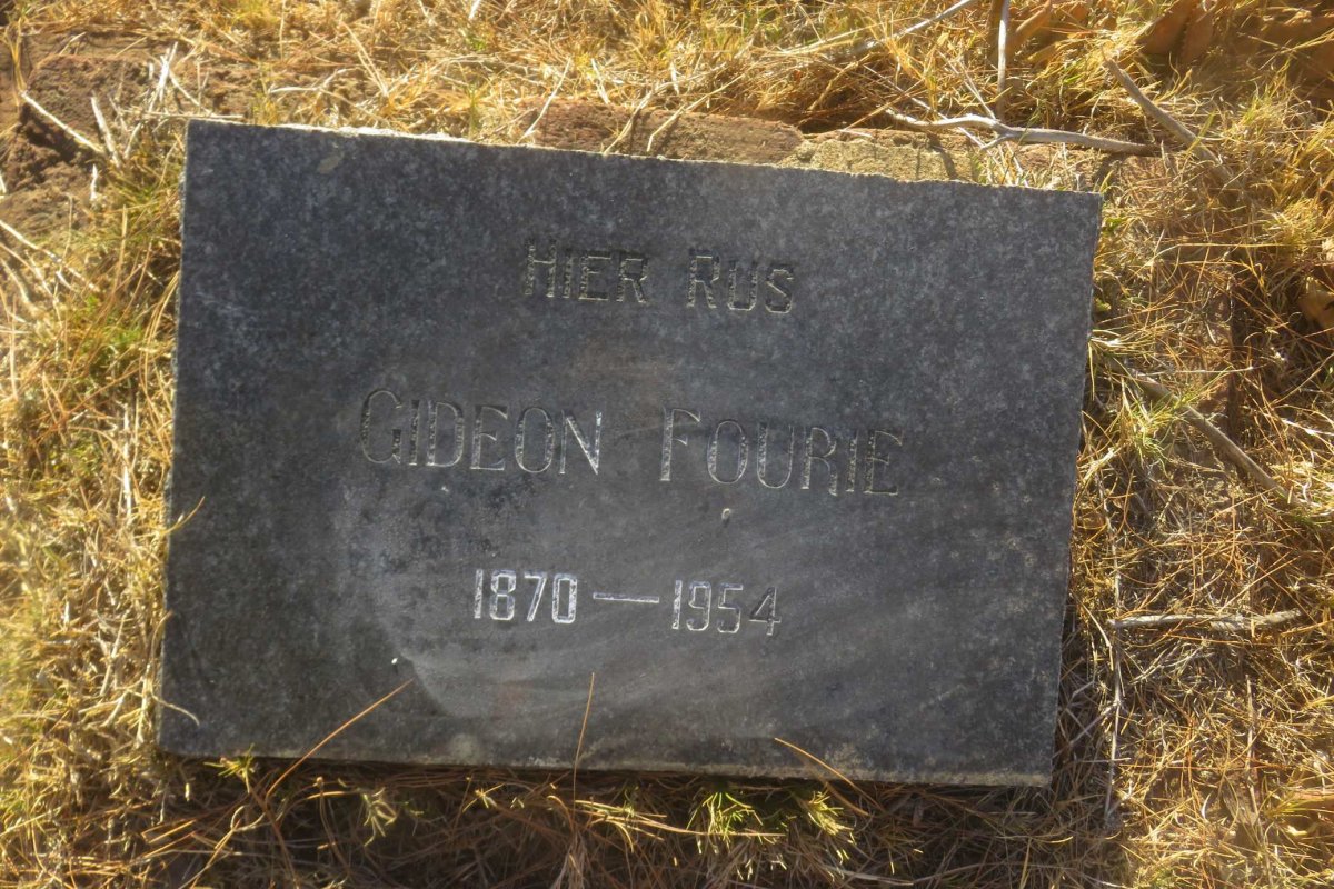 FOURIE Gideon 1870-1954