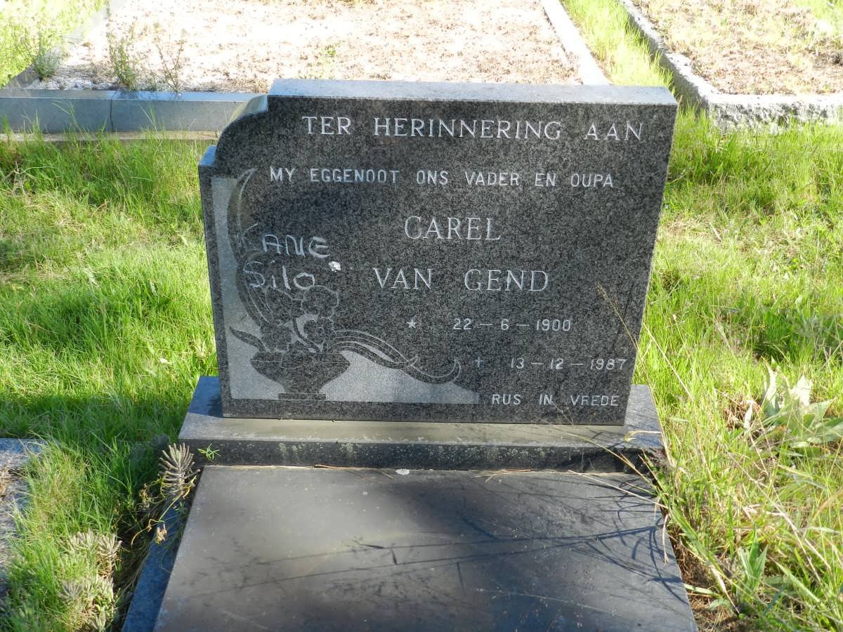 GEND Carel, van 1900-1987
