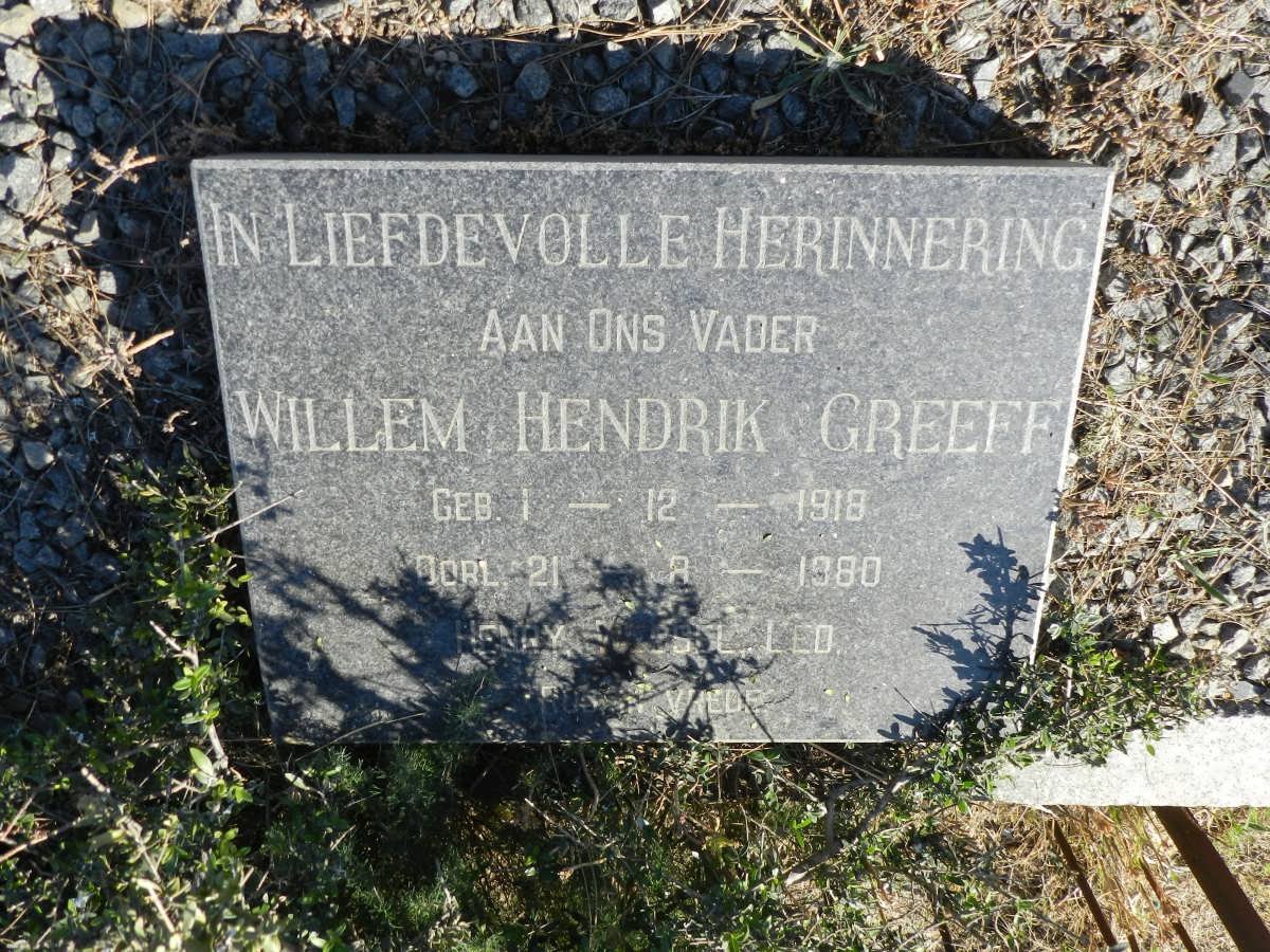 GREEFF Willem Hendrik 1918-1972