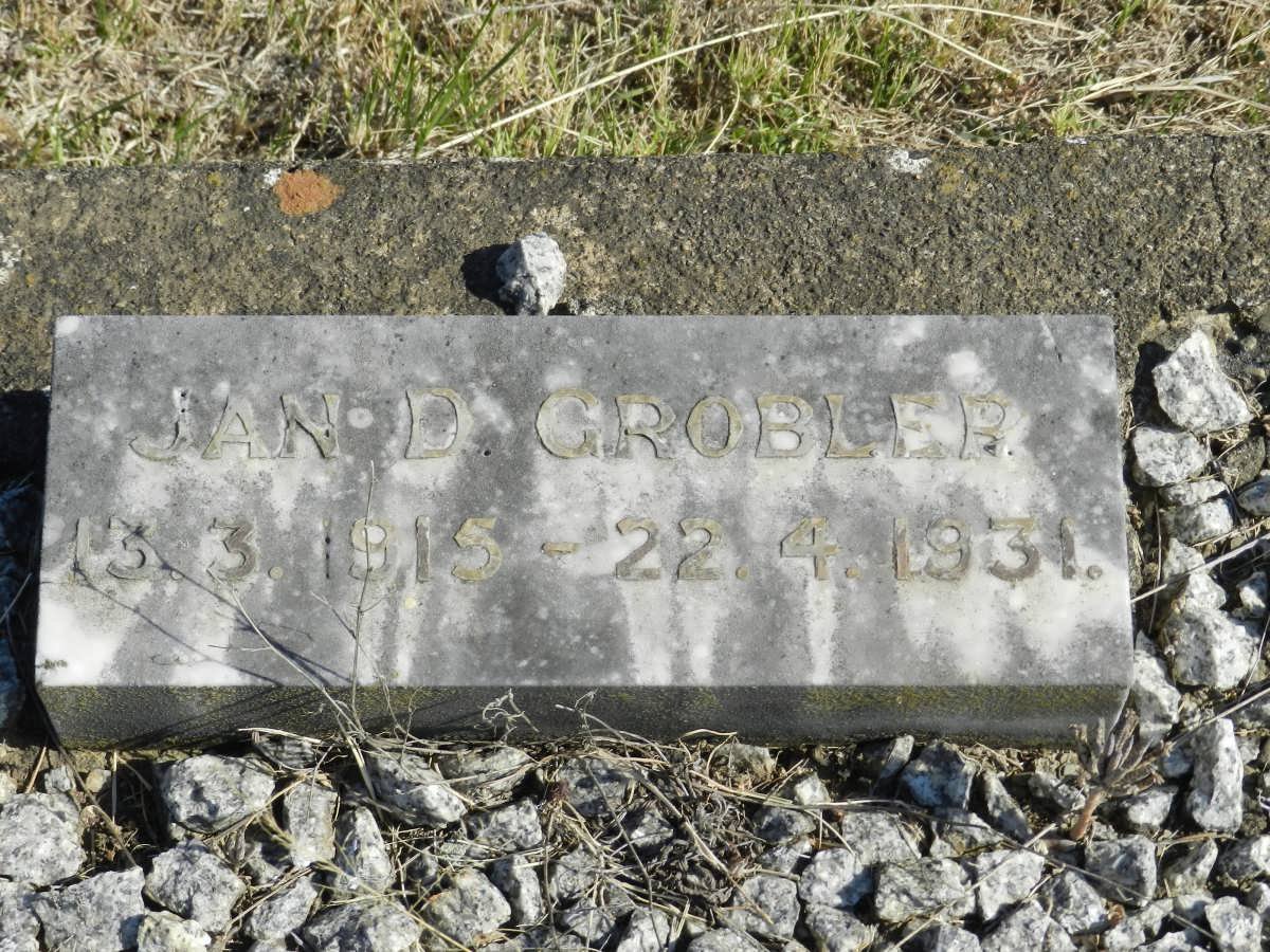 GROBLER Jan D. 1915-1931