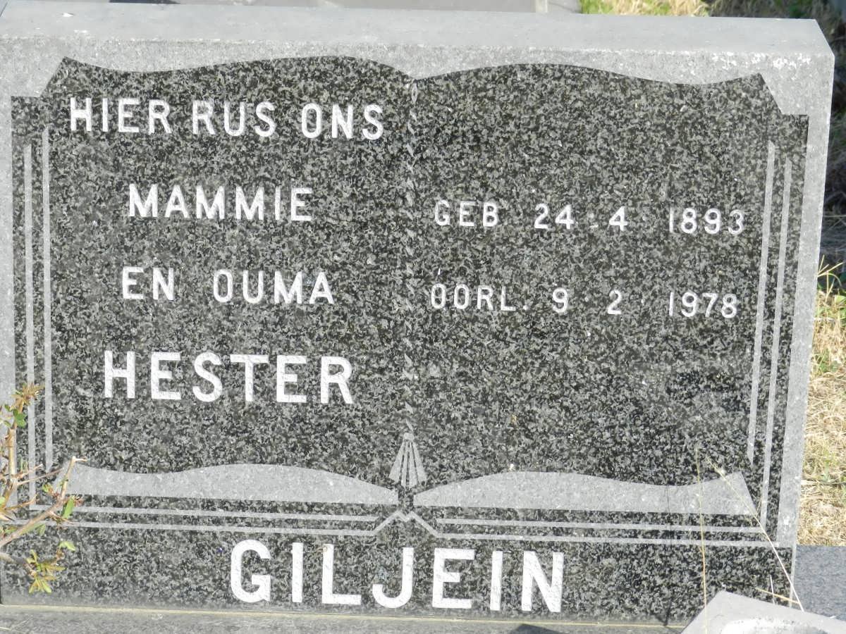 GILJEIN Hester 1893-1978