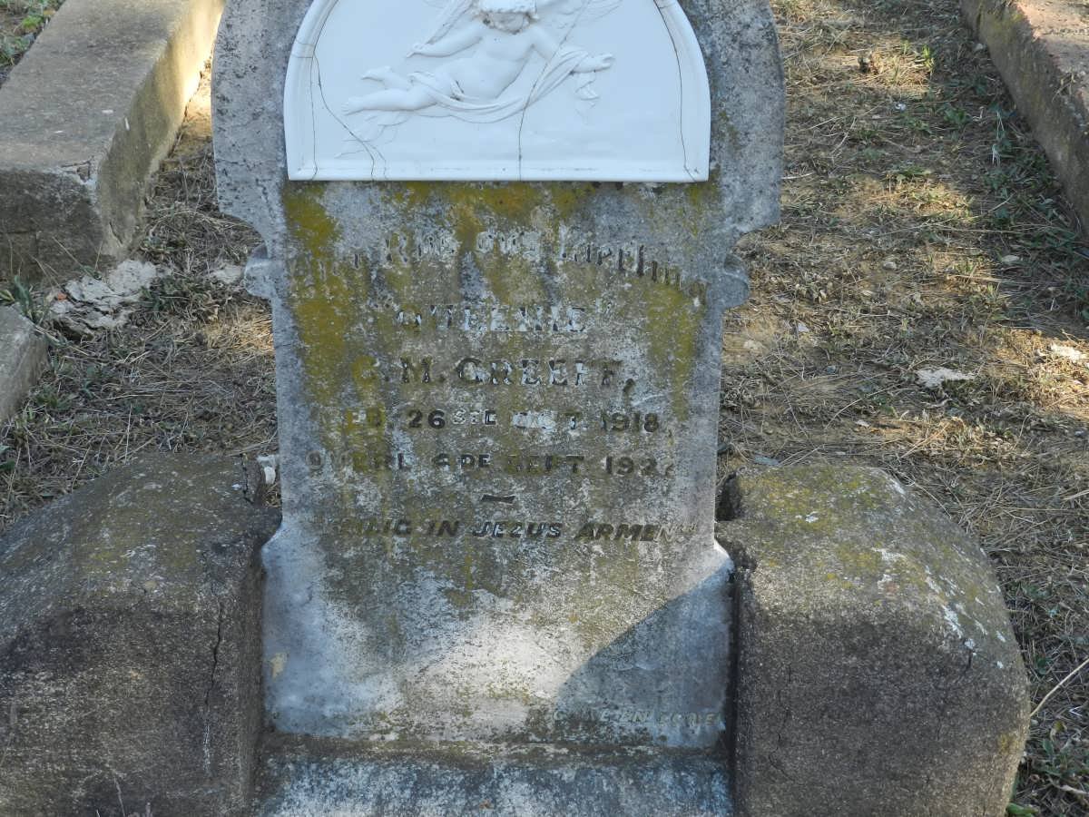 GREEFF Queenie G.M. 1918-1922