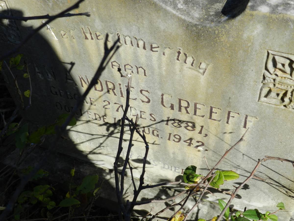 GREEFF Andries 1881-1942