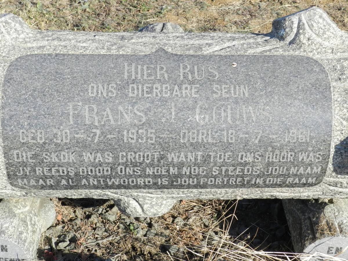 GOUWS Frans J. 1935-1961