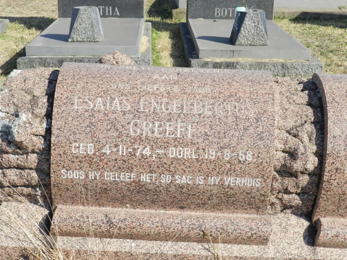 GREEFF Esaias Engelbertus 1874-1958