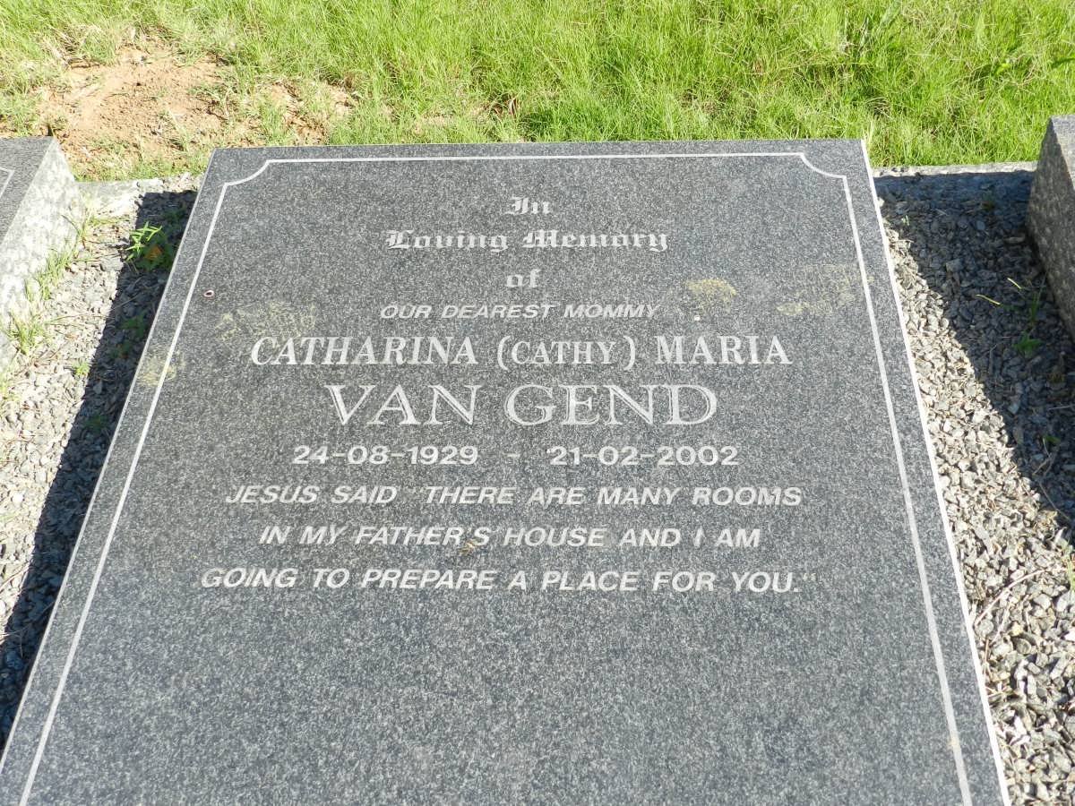 GEND Catharina Maria, van 1929-2002