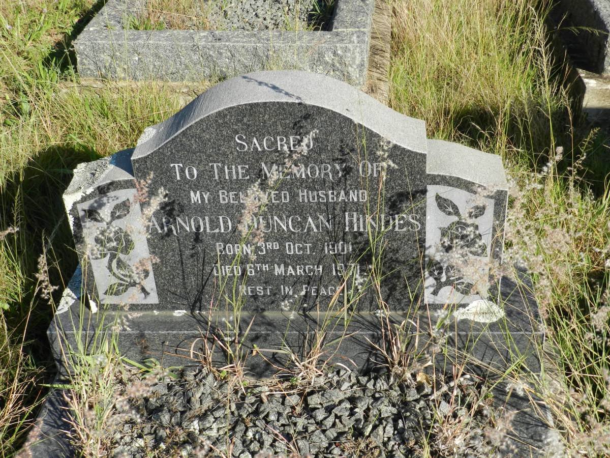 HINDES Arnold Duncan 1901-1971