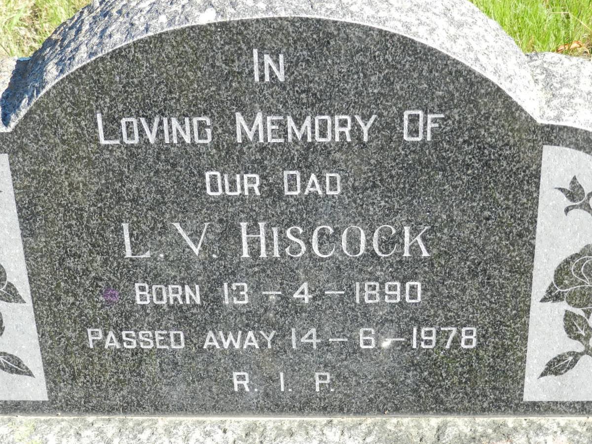 HISCOCK L.V. 1890-1978