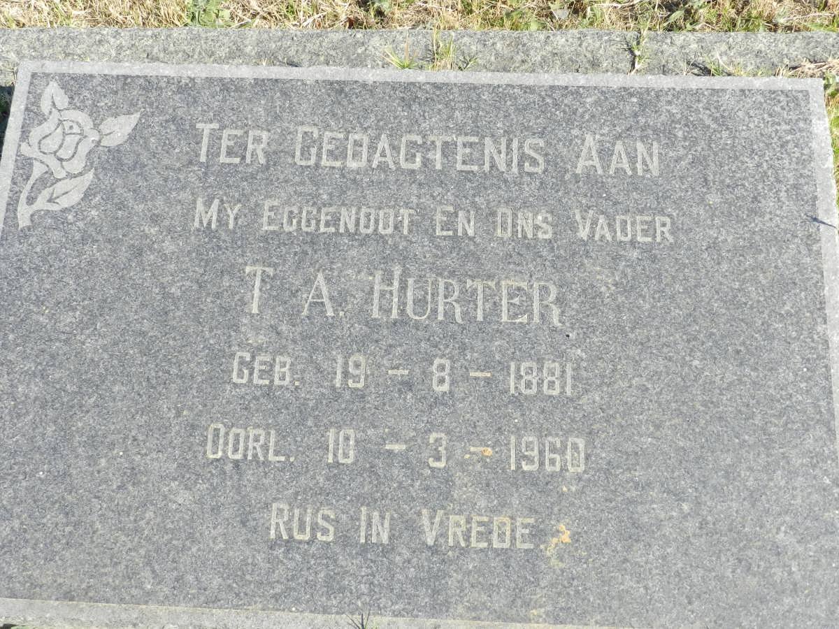 HURTER T.A. 1881-1960