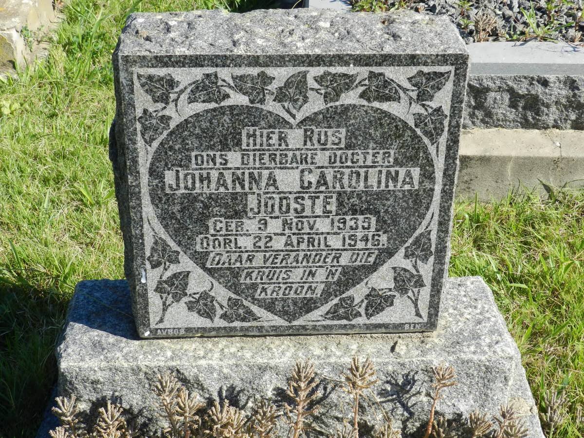 JOOSTE Johanna Carolina 1939-1946