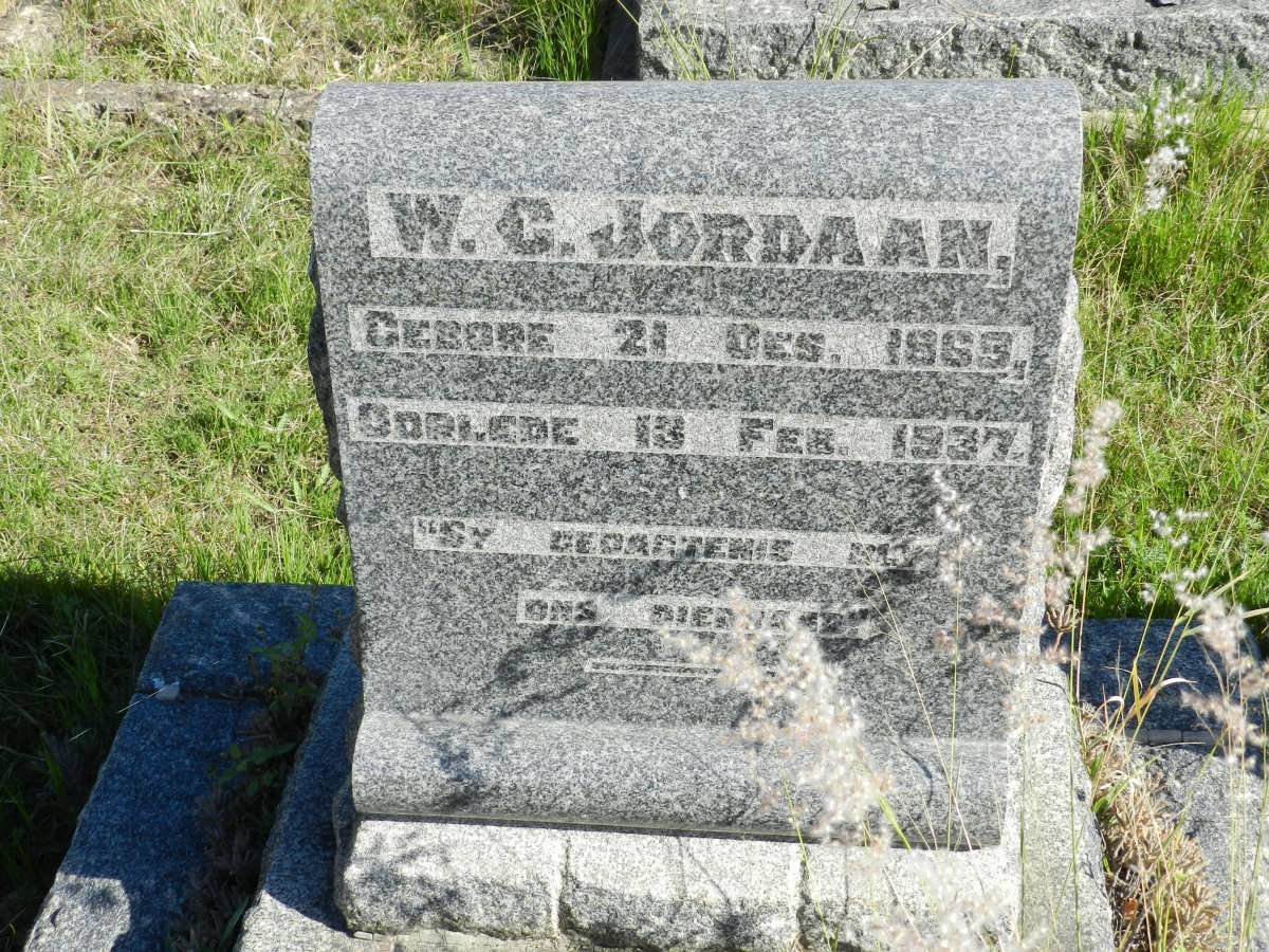 JORDAAN W.C. 1869-1937
