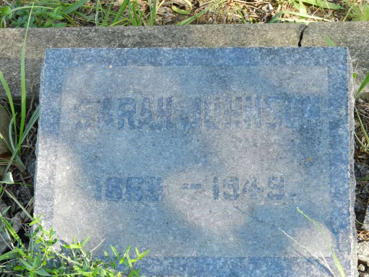 JOHNSON Sarah 1868-1949