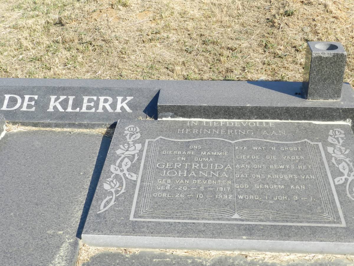 KLERK Gertruida Johanna, de 1917-1992