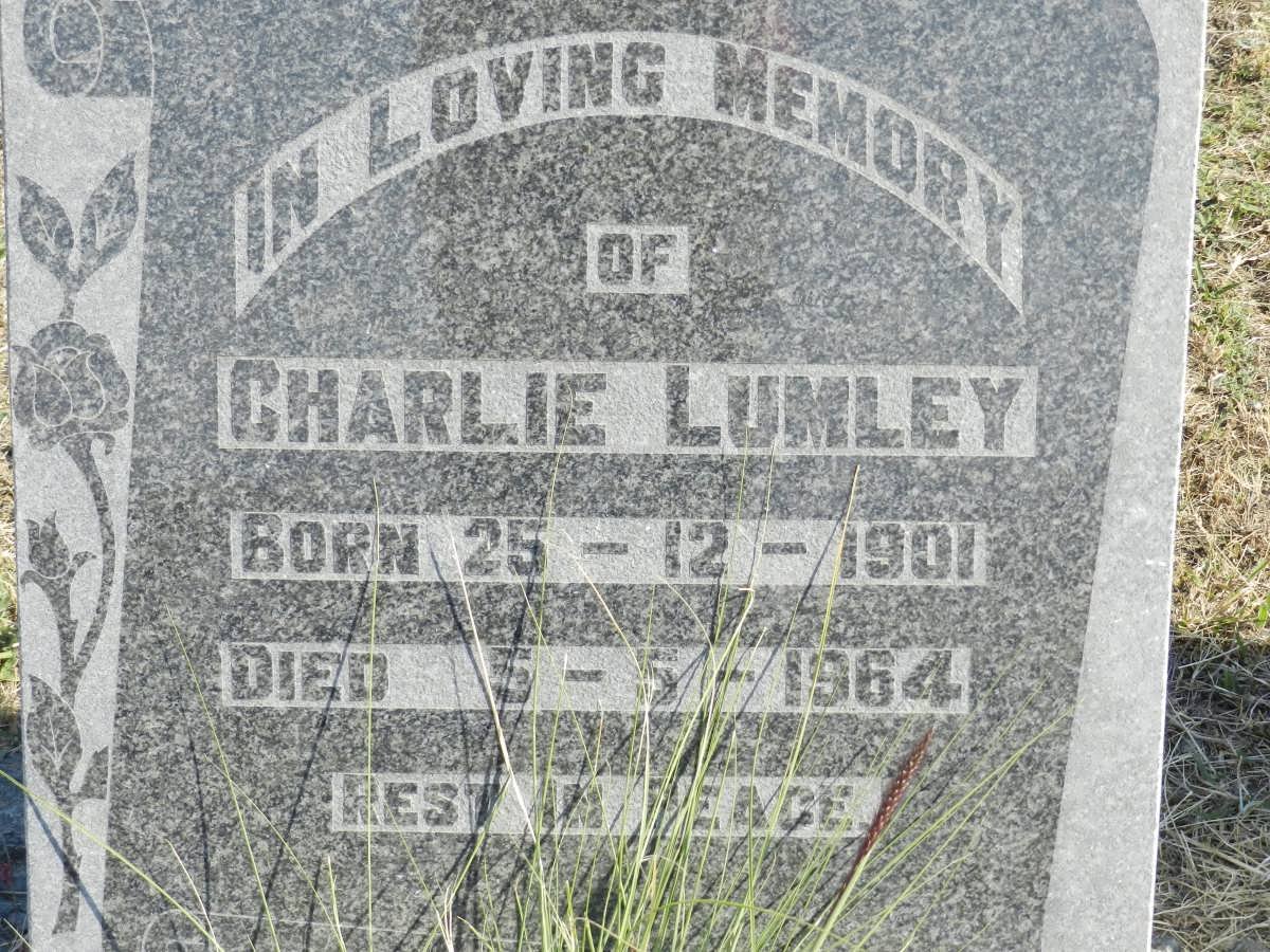 LUMLEY Charlie 1901-1964