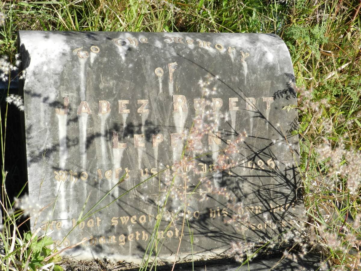 LEPPAN Jabez Rupert -1926